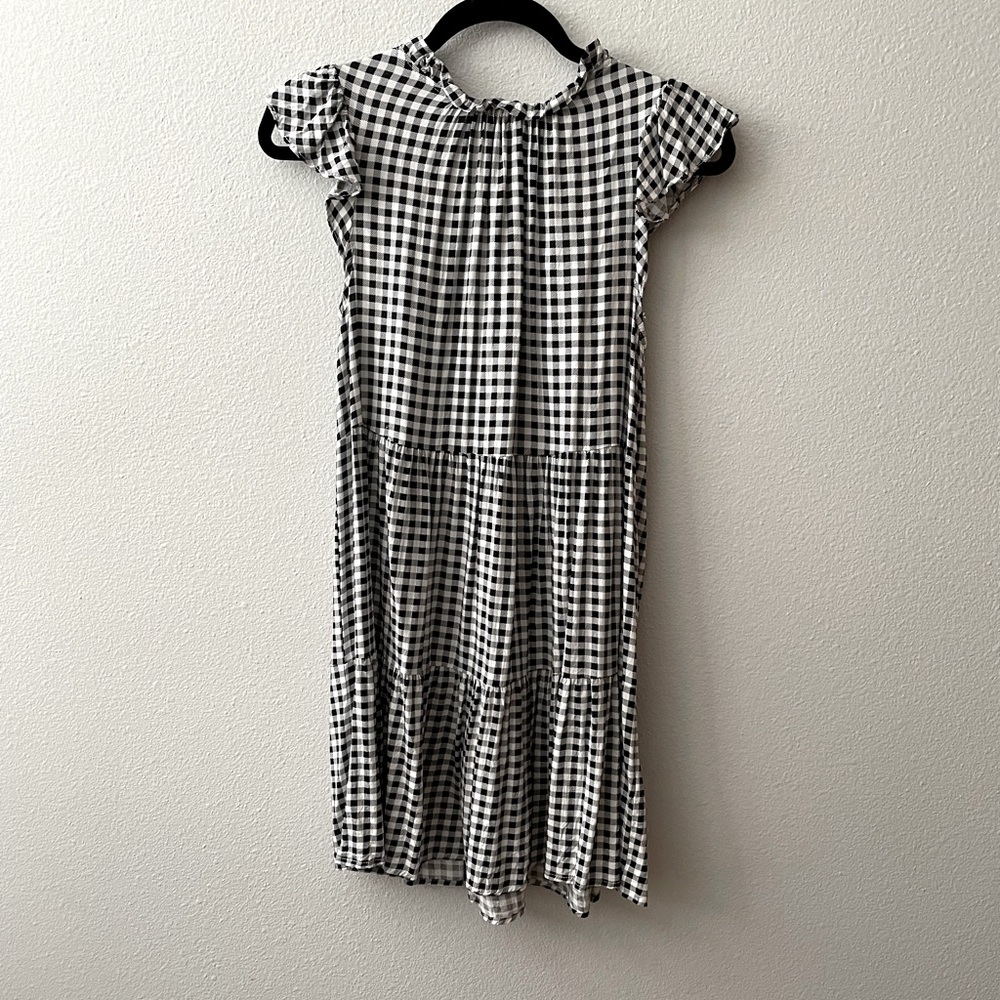 Jodifl Black and White Plaid Dress